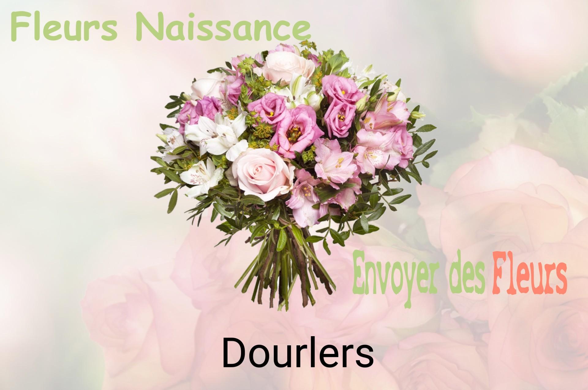 Bouquet de fleurs de naissance livré à Dourlers