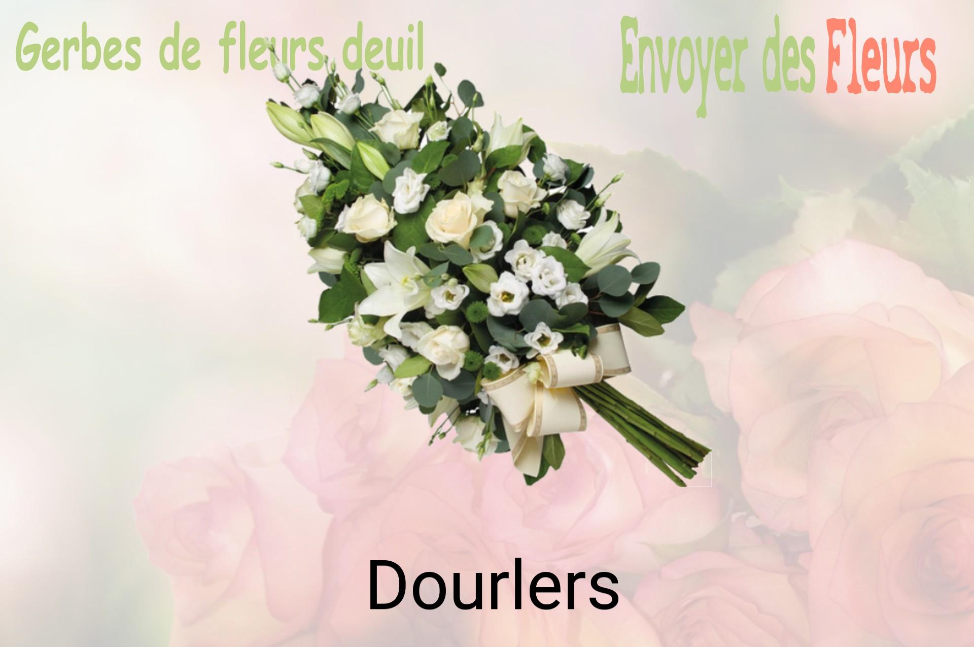 Gerbe de fleurs de deuil livrée à Dourlers